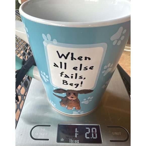 Enjoy Life Dog Theme Ceramic Coffee Cup Mug w/Paw Prints 18 oz. (Pre-owned) - Picture 11 of 11